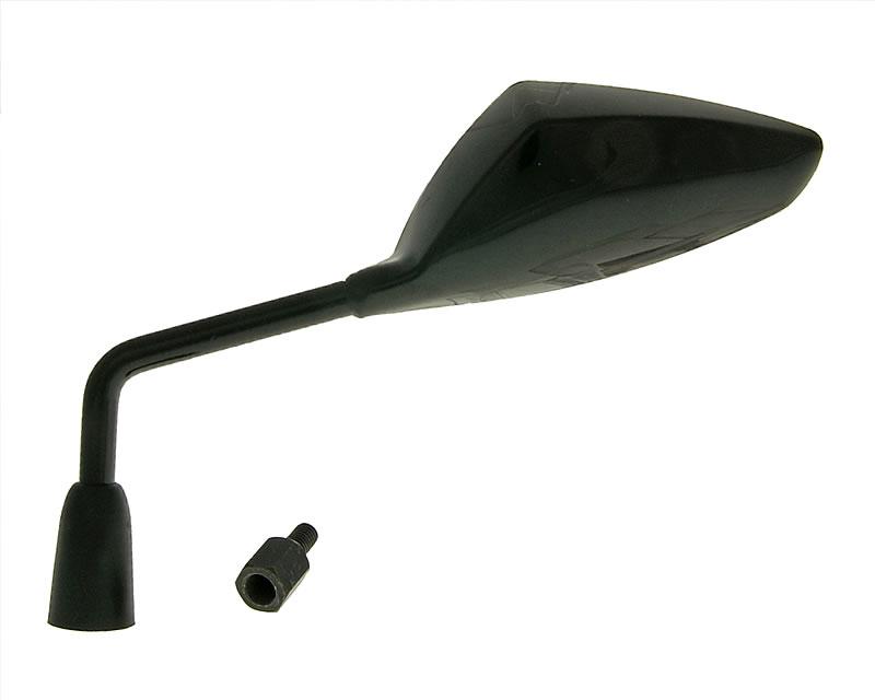 veidrodis Sport kairysis M8 / M10 sriegis (adapteris) trikampis juodas