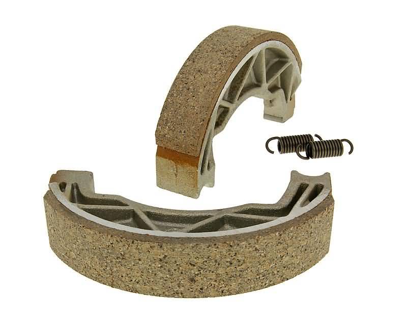 Būgninių stabdžių kaladėlių komplektas 140x25mm būgniniams stabdžiams Aprilia Scarabeo, Gilera Runner, Piaggio Liberty