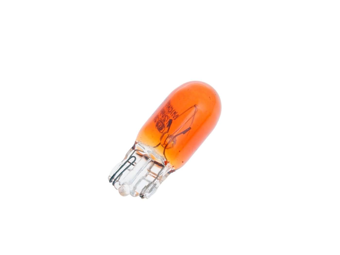 posūkio signalo lemputė oranžinė su stikliniu pagrindu WY5W W2,1x9,5d 12V 5W