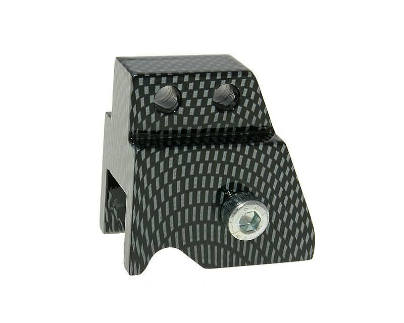Amortizatoriaus paaukštinimas CNC 2 skylių reguliuojamas tvirtinimas - Carbon Look Minarelli