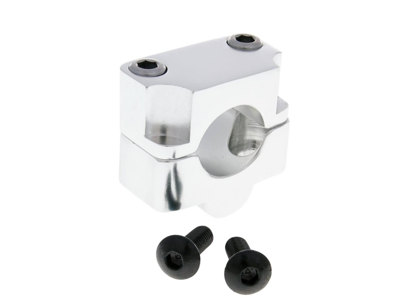 vairo konvertavimo gnybtas 22 mm iki 28,6 mm vairo sidabro spalvos