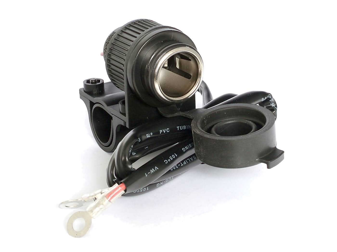 borto maitinimo lizdas 12V universalus su spaustuku