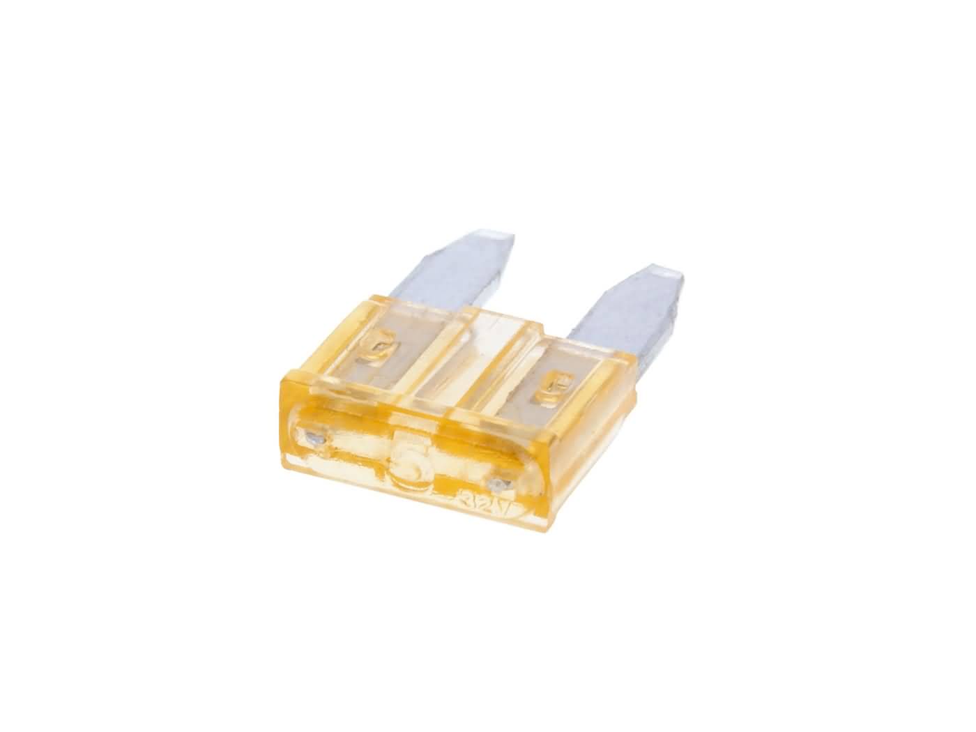 mini saugiklis plokščias 11,1 mm 5A smėlio spalvos