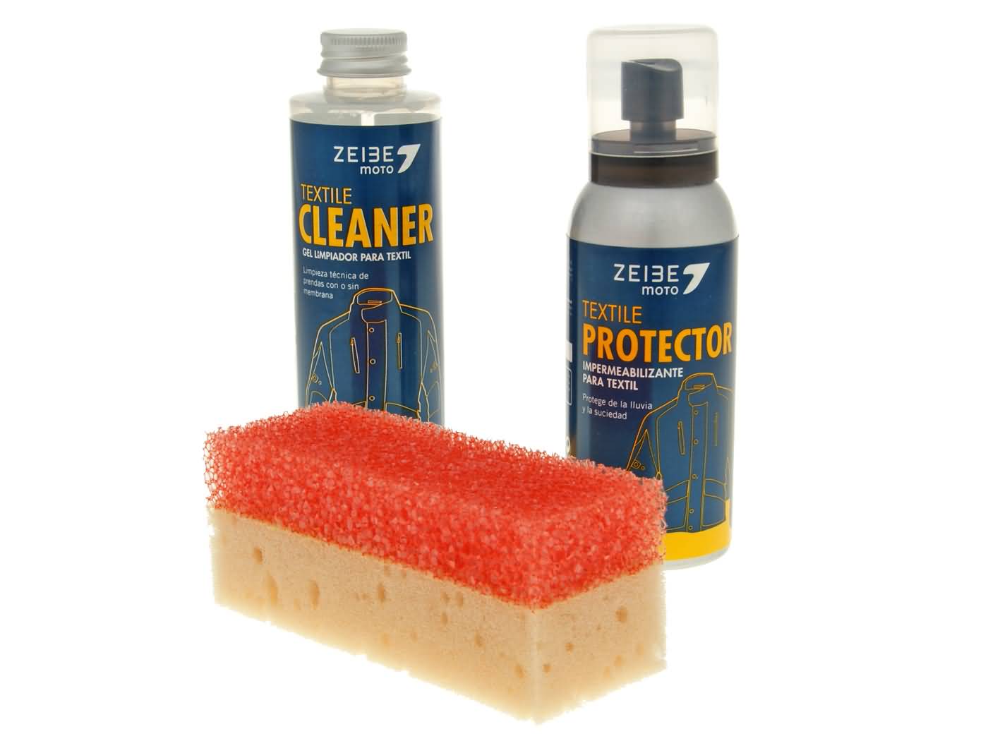 tekstilės pakuotė Zeibe valiklis 1x150ml ir apsauga 1x100ml