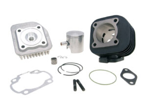 Cilindro komplektas Polini ketaus lenktyninis d=47mm 70cc 12mm pasviręs Minarelli Horizontal AC