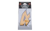 Skaičių lipdukas "4" geltonas (9 cm)