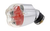 Oro filtras Doppler Venturi New Style sidabrinis korpusas/raudona puta