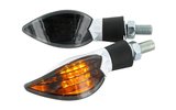 Indikatoriai LED universalus Black Line baltas