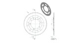 Galinė žvaigždutė 60 dantų MBK 51S (Grimeca ratlankiai d.98mm)