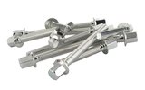 Custom Screws variklio dangtis STR8 Peugeot vertikalus chromas
