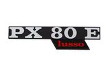 Ženkliukas Vespa PX 80 E Lusso juodas / chromas / raudonas