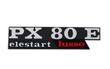 Ženklelis Vespa PX 80 E Elestart Lusso juoda / chromo / raudona