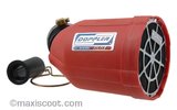Oro filtras Doppler Venturi raudona dėžutė / juodas putplastis / chromuotas ekranas