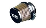 Oro filtras d.28-35 kūginis vielos tinklelis, tiesus chromas / schwarz