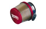 Oro filtras d.28-35 kūginis vielos tinklelis, tiesus raudonas / chromas