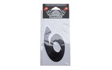 Skaičių lipdukas "6" juodas (9 cm)