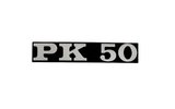 Ženklas Vespa PK 50 juodas / chromas