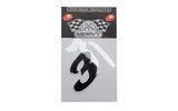 Skaičių lipdukas "3" juodas (5,5 cm)