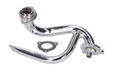 Išmetamųjų dujų antgalis ribotas (su droselio vamzdeliu) chromas Derbi / Gilera / Aprilia