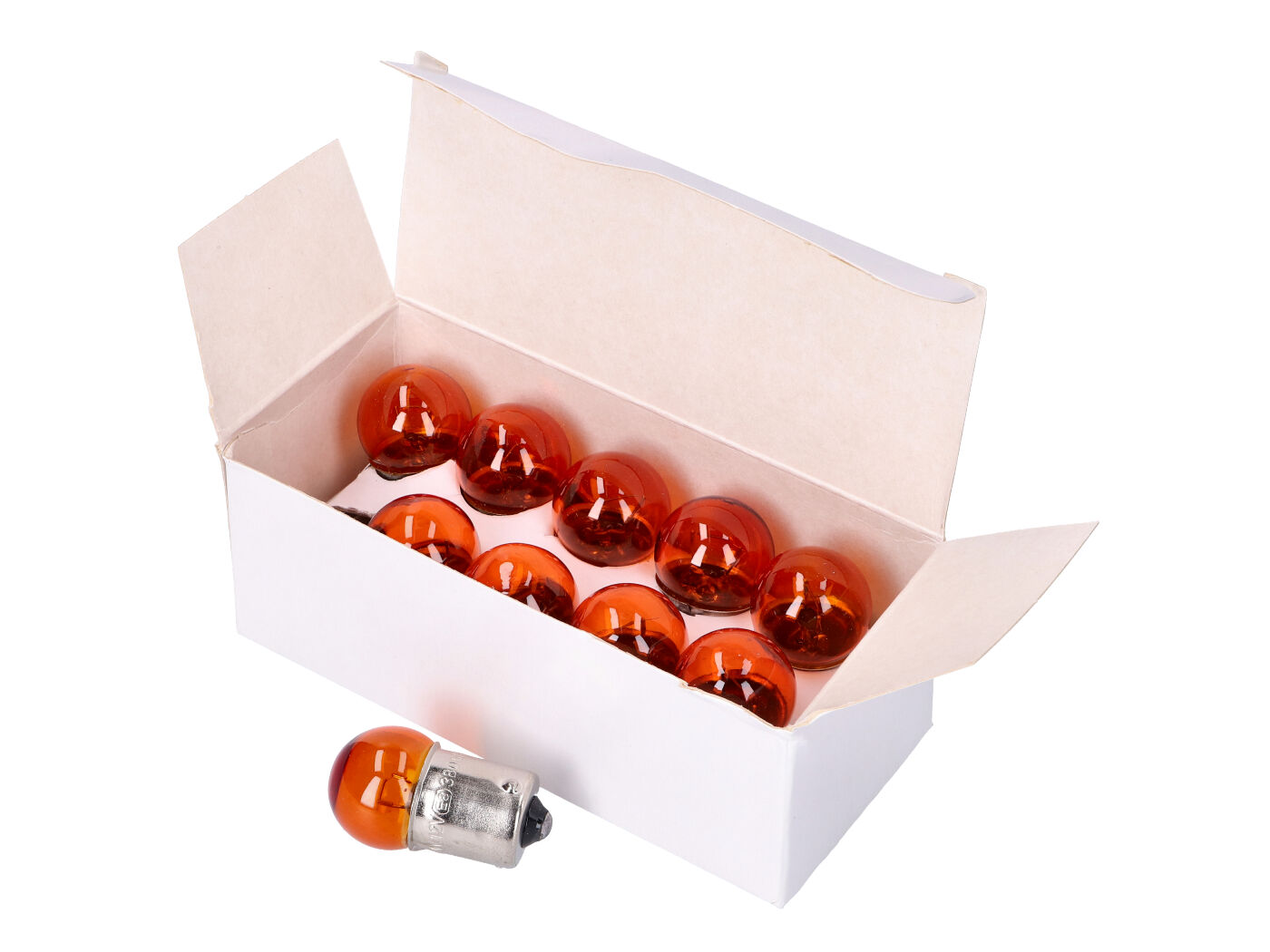 lemputė RY10W BAU15s 12V 10W oranžinė - 10 vnt