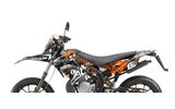 Grafikos komplektas Derbi Xtreme 2011–2017 Stage6 oranžinė / balta