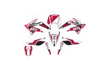 Grafikos komplektas Doplerio balta / juoda / raudona Derbi Senda po 2011 m