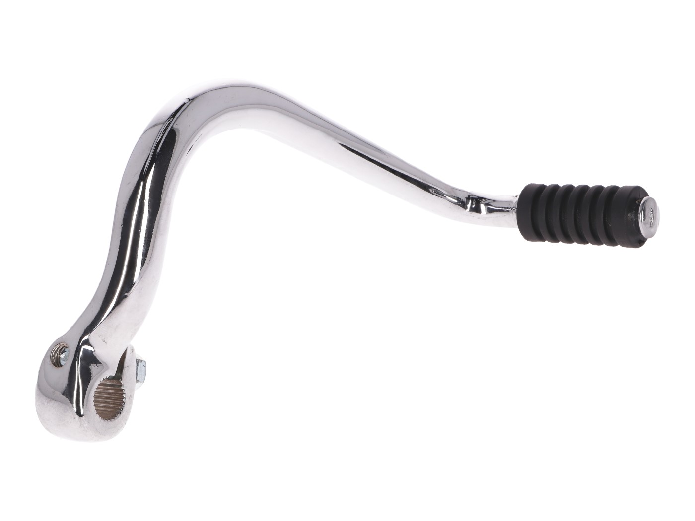 chromuotas nesulankstomas starteris, skirtas Simson KR50, KR51/1 Schwalbe, KR51/2, S50, S51, S53, S70, S83, SR4-1, SR4-2 Star, SR4-3, SR4-4