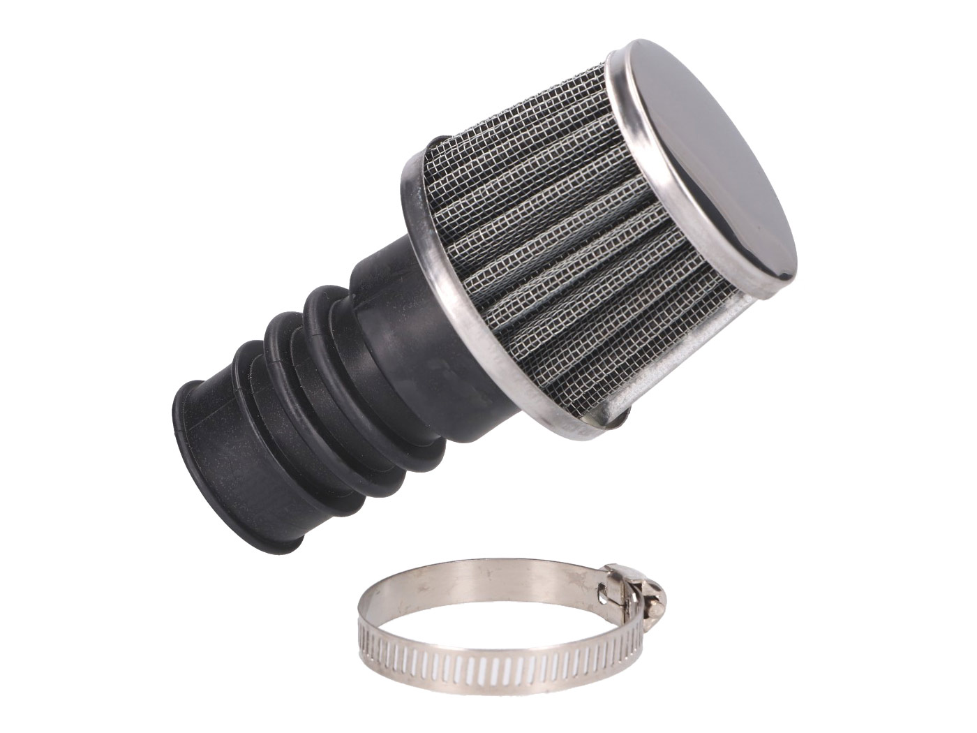 Oro filtro galios filtras 17/21mm mopedui su 15mm Bing karbiuratoriumi