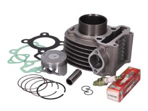 Cilindro komplektas EVOK 125cc 52,4mm, skirtas SYM Symphony, Jet 125, Peugeot Speedfight, Django 125