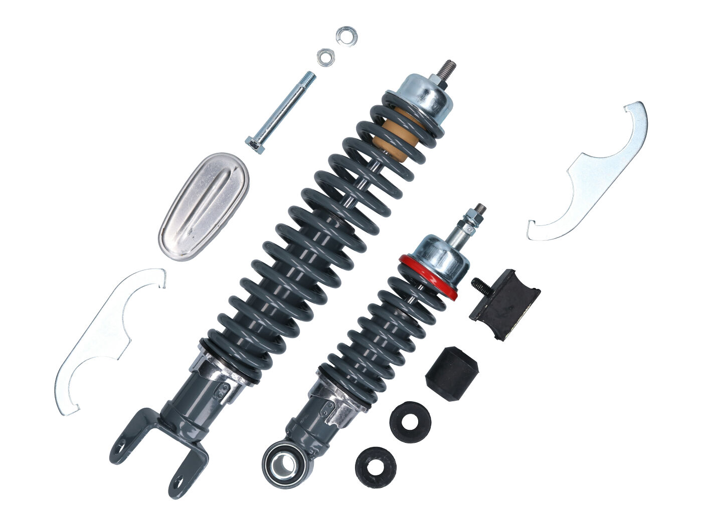 amortizatoriaus komplektas priekinis + galinis Carbone Sport RS reguliuojamas Vespa Smallframe