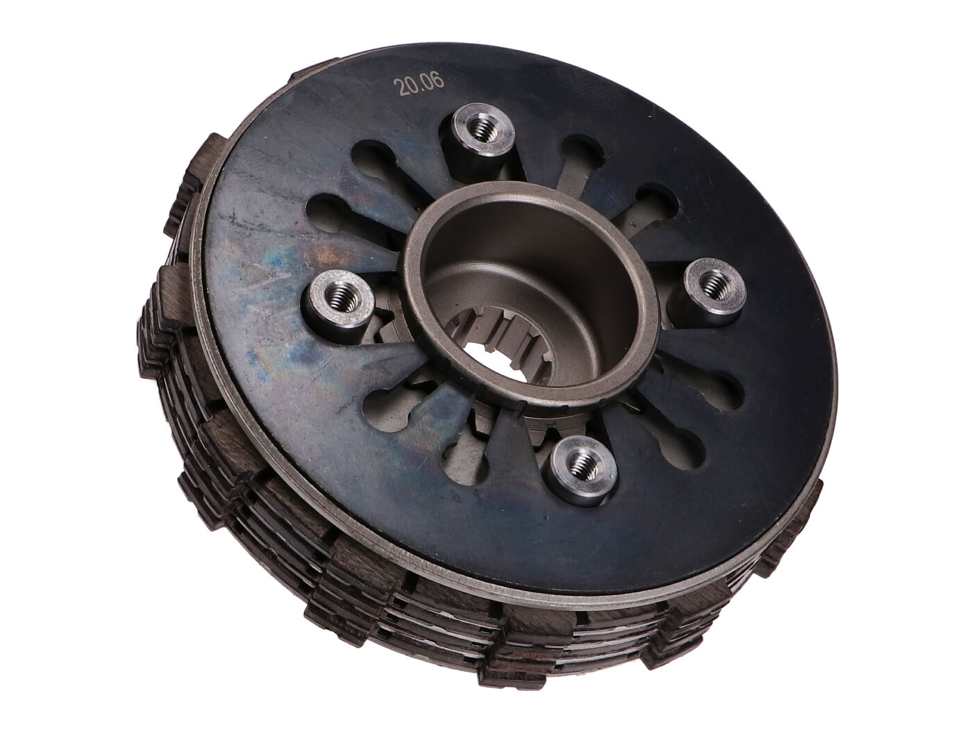 12 dalių sankabos komplektas su sustiprinta 1,6 mm spyruokle, skirta Simson S51, S53, S70, S83, SR50, SR80, KR51/2, M531, M541, M741