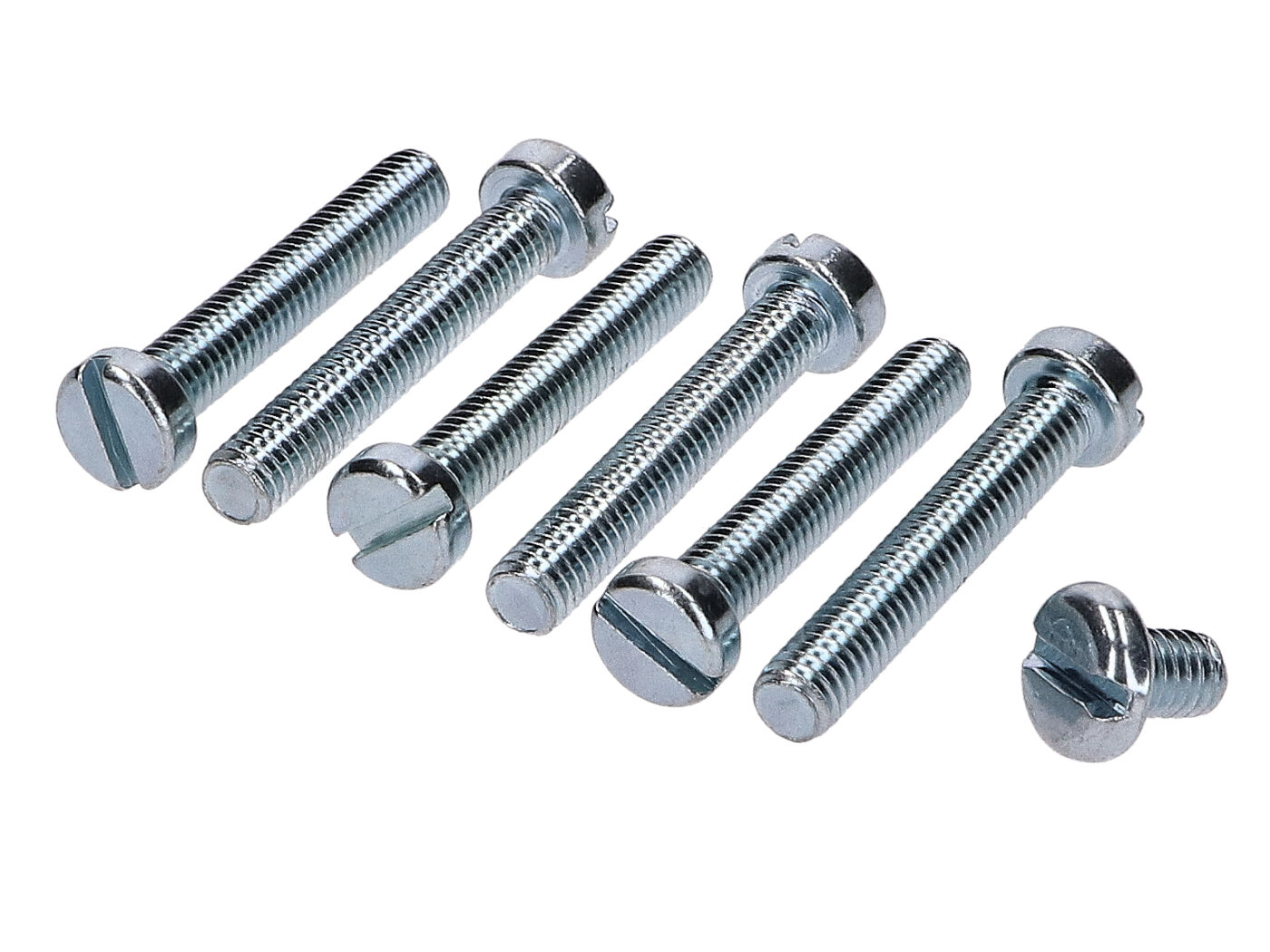 Sankabos dangtelio tvirtinimo standartinių dalių komplektas 7 dalių Simson S51, S53, S70, S83, SR50, SR80, KR51/2, M531, M541, M741