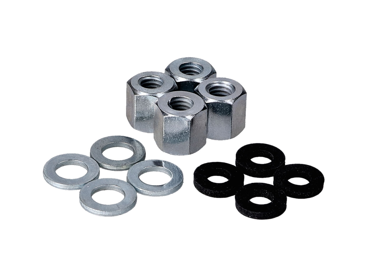 cilindro galvutės standartinių dalių komplektas 12 dalių su 4x M6 ilgio veržle Simson S50, S51, S53, S70, S83, SR50, SR80, KR51, KR51/2