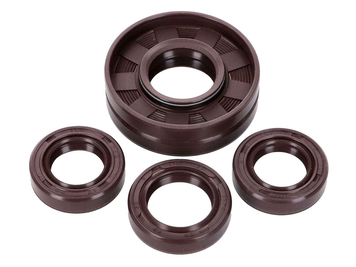 Alyvos sandariklių komplektas TCK rudas Simson S50, SR4-1, SR4-2, SR4-3, SR4-4 KR50/1, Schwalbe, Star, Sperber, Spatz, Habicht