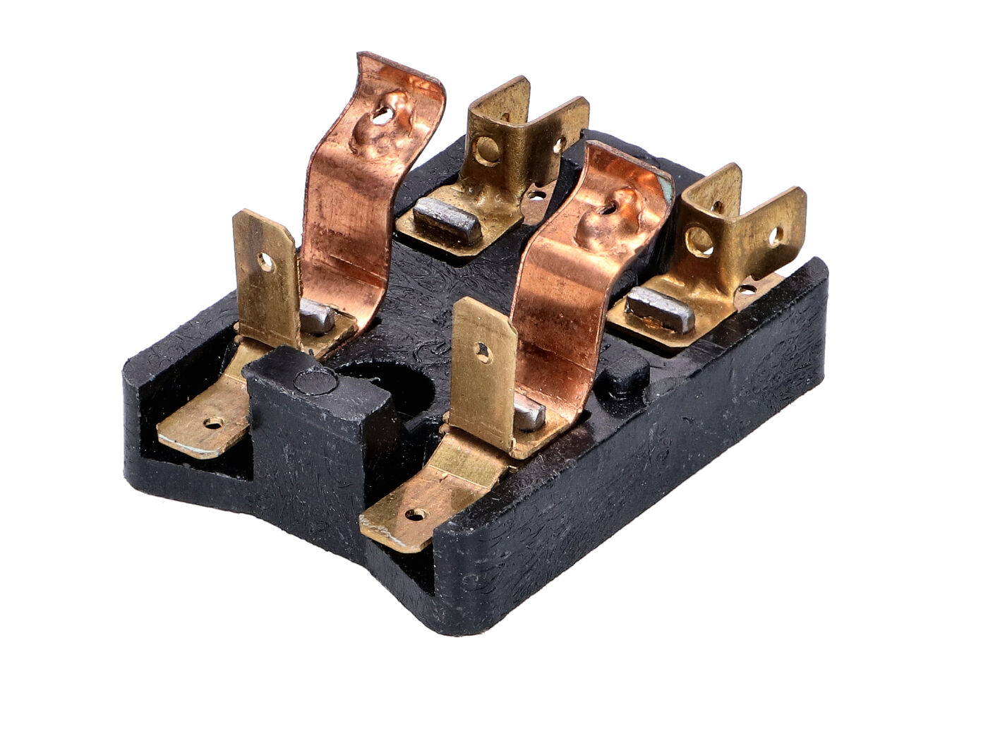 Saugiklių dėžutė 2 polių 6 kištukai, skirti Simson S50, S51, S53, S70, S83, SR50, SR80, KR51/2, KR51/1, SR4-1, SR4-2, SR4-3, SR4-4