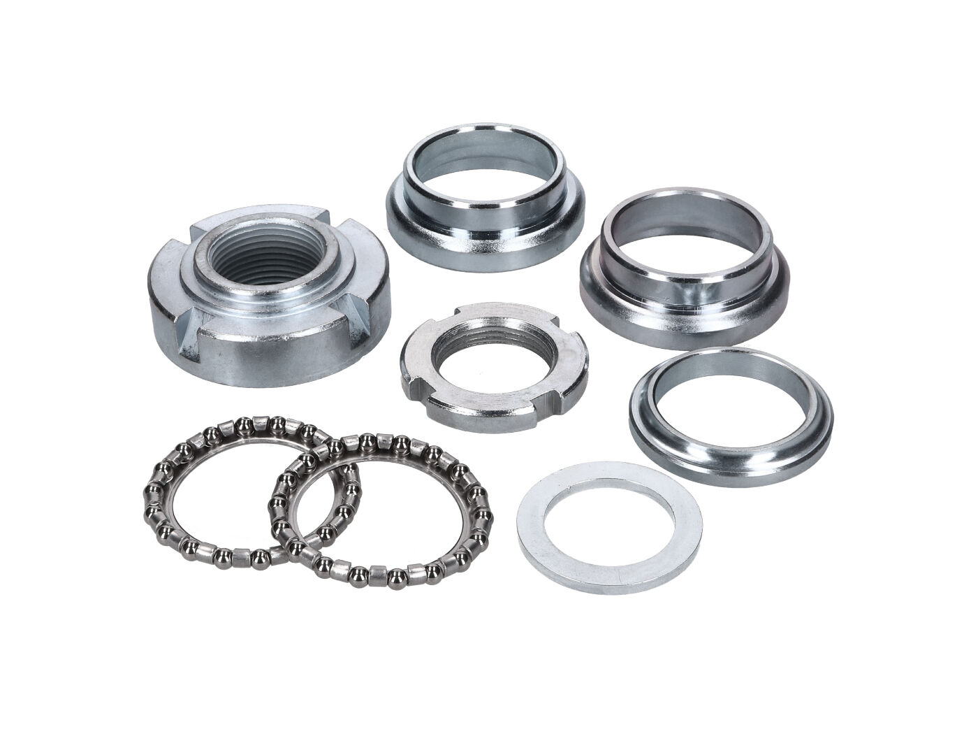 8 dalių vairo galvutės guolių komplektas, skirtas Simson S50, S51, S70, S53, S83, SR50, SR80