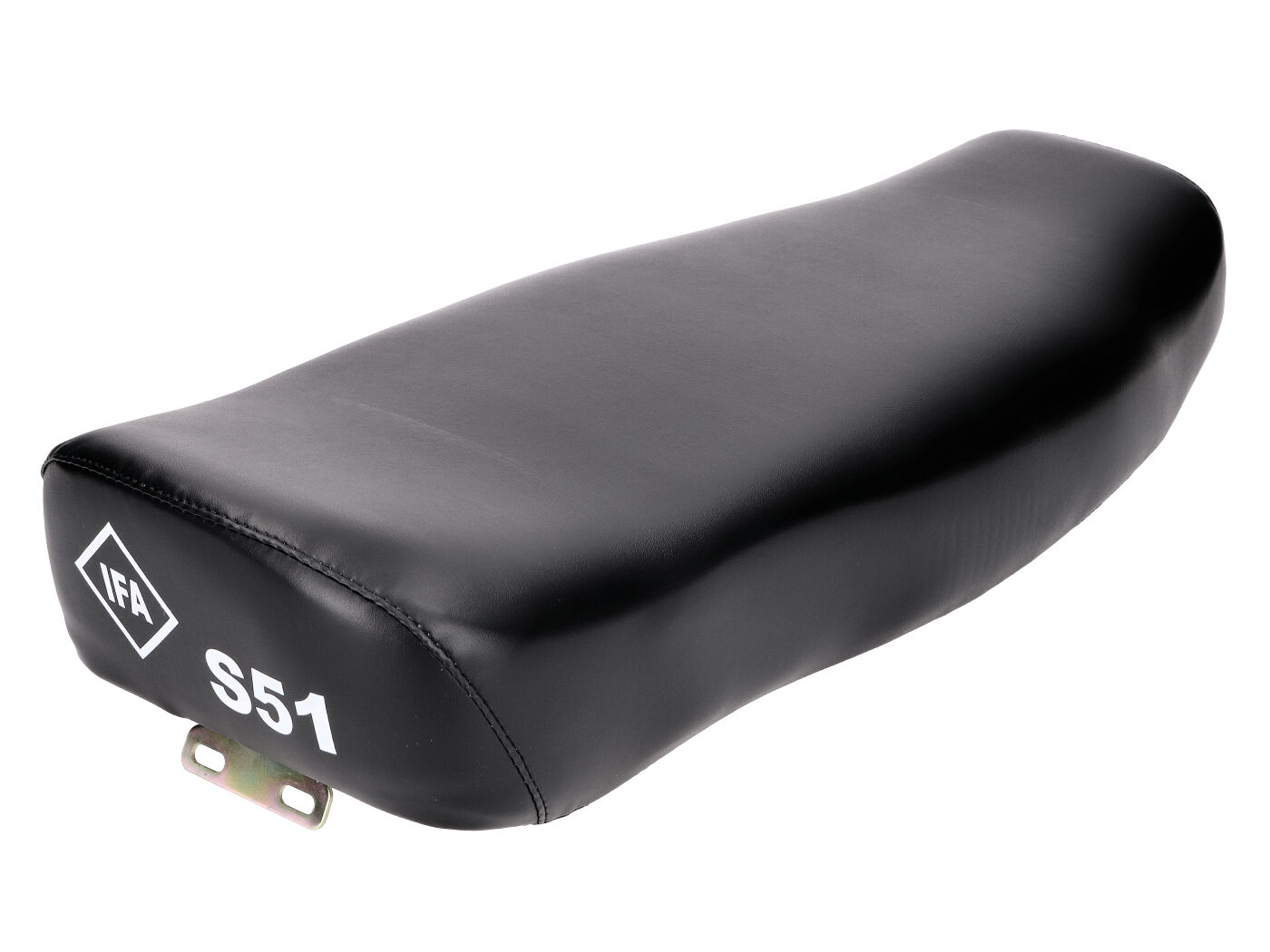 sėdynė / dvivietė juoda su IFA S51 logotipu Simson S50, S51, S70