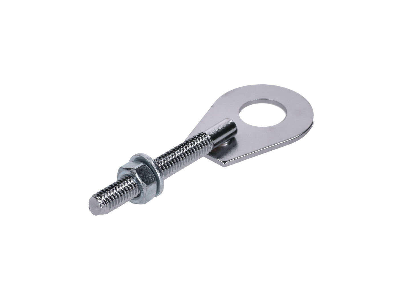 chromuotas grandinės įtempiklis, skirtas Simson S50, S51, S53, S70, S83, SR50, SR80, Schwalbe, Spatz, Sperber, Habicht