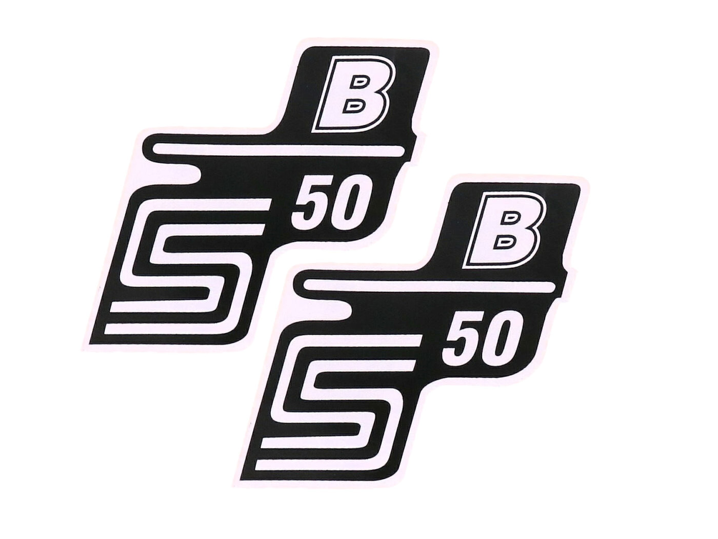 logotipo folija / lipdukas S50 B baltas 2 vnt. Simson S50
