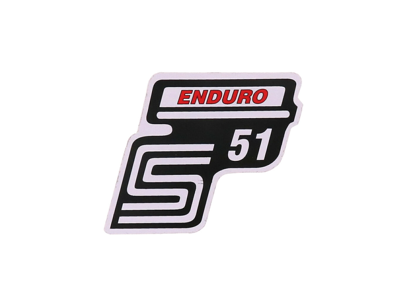 logotipo folija / lipdukas S51 Enduro raudonas Simson S51