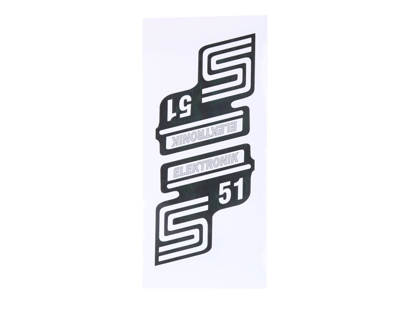 logotipo lipdukų komplektas S51 elektronikos folija / lipdukas sidabras Simson S51