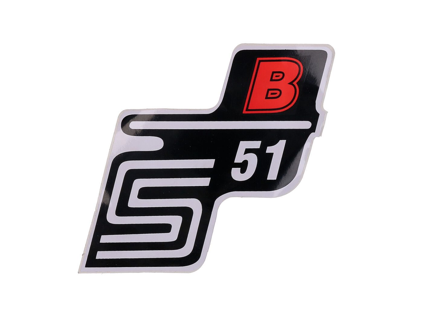 logotipo folija / lipdukas S51 B raudonas Simson S51