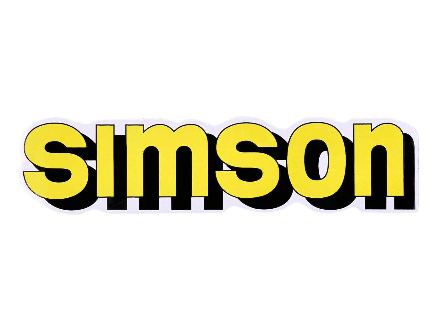 logotipo folija / lipdukų talpykla geltona, juoda Simson S51
