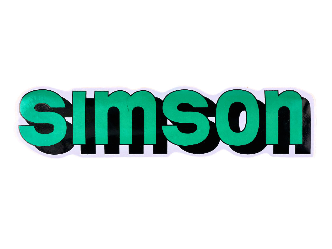 logotipo folija / lipdukų bakas žalias, juodas Simson S51