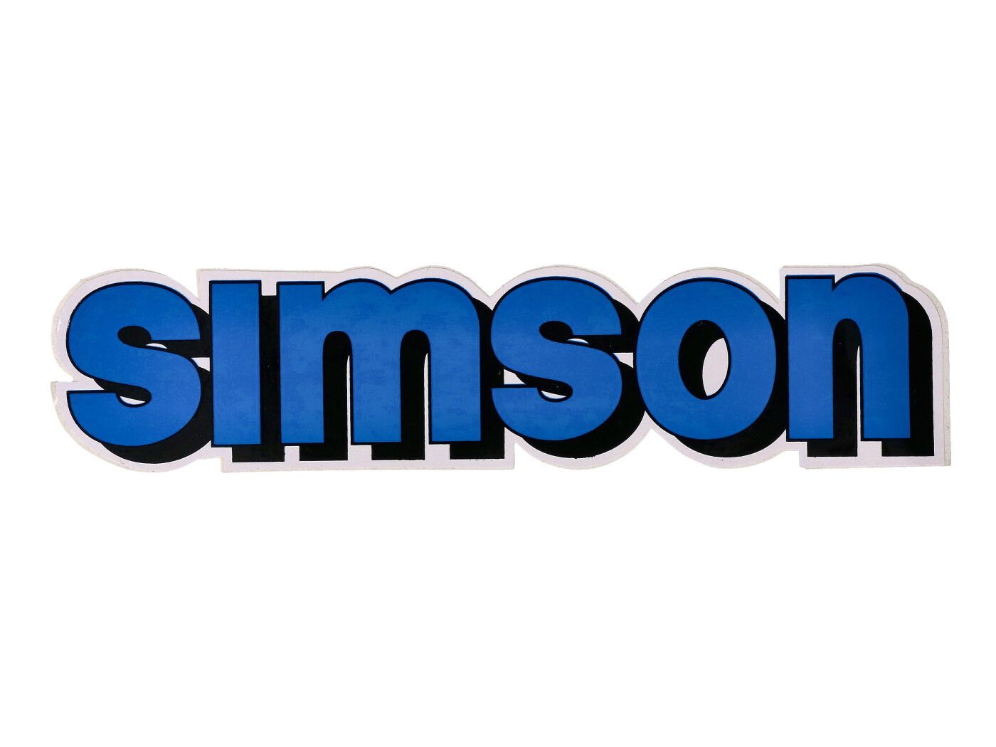 logotipo folija / lipdukų bakas mėlynas, juodas Simson S51