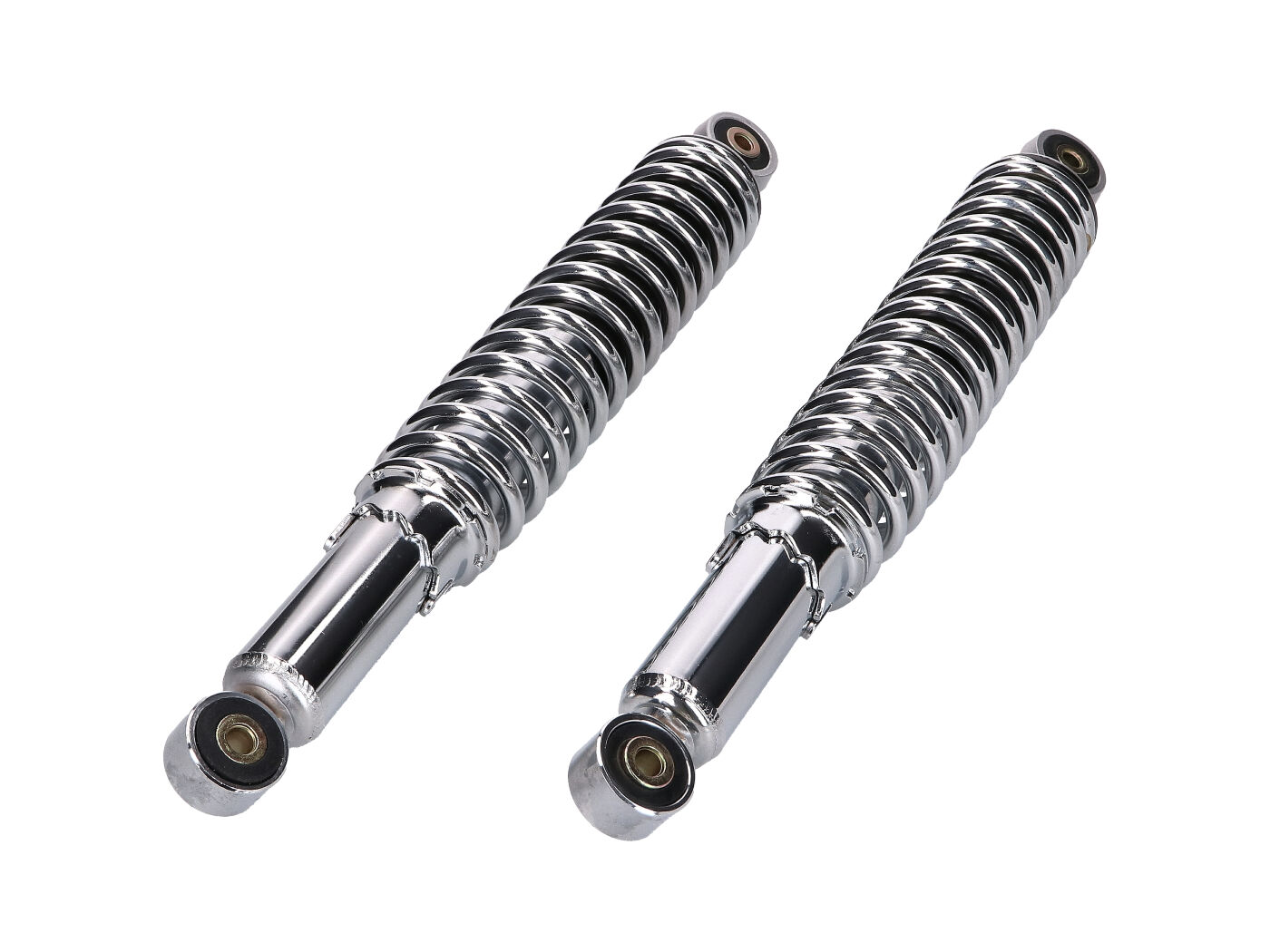 amortizatorių komplektas 380mm 5 kartus reguliuojamas Simson S50, S51E S51, S70E, S70, S53, S83 Enduro