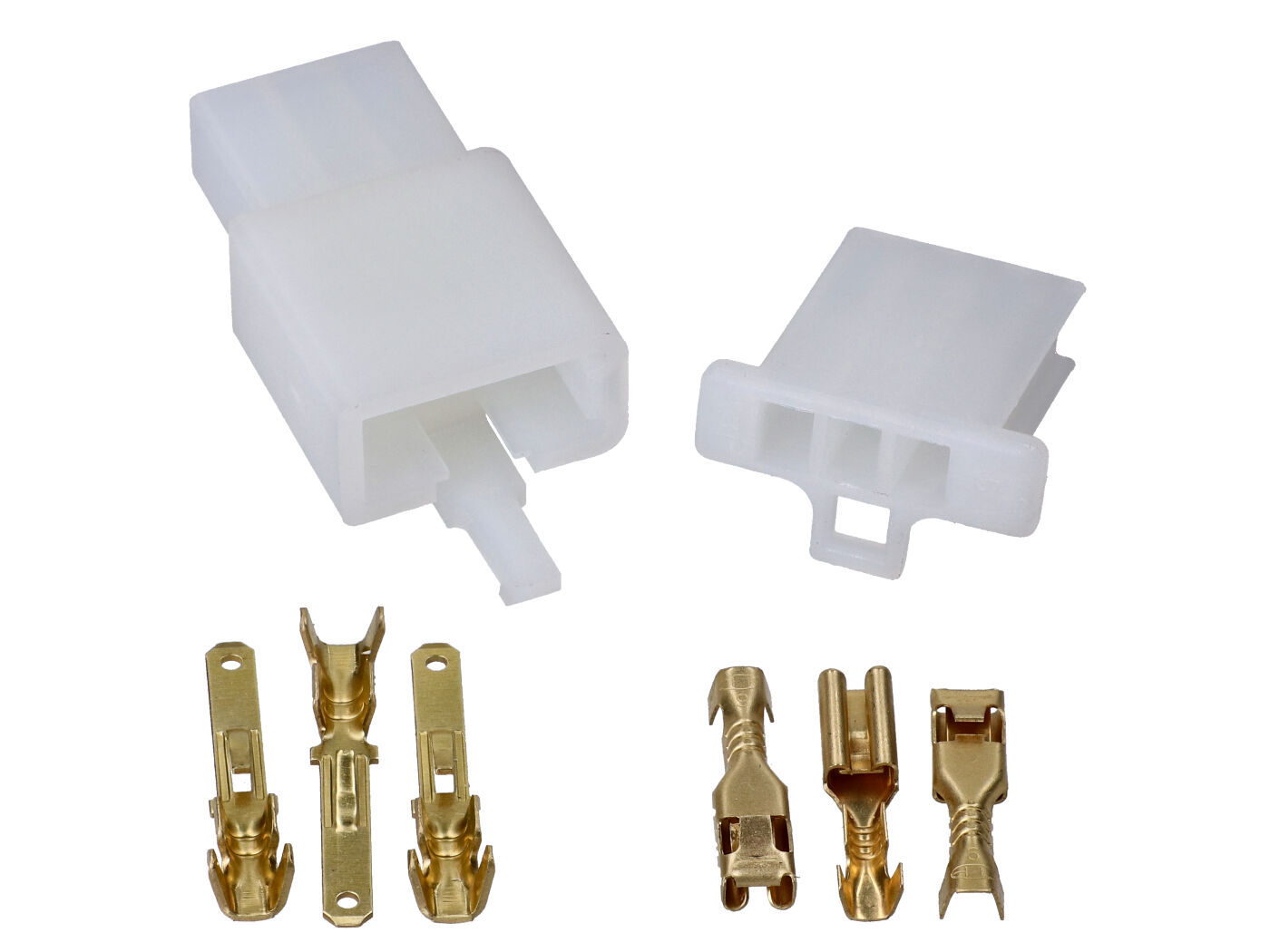 elektros laidų remontas / jungčių komplektas 3 kontaktai 2,8mm 8 vnt