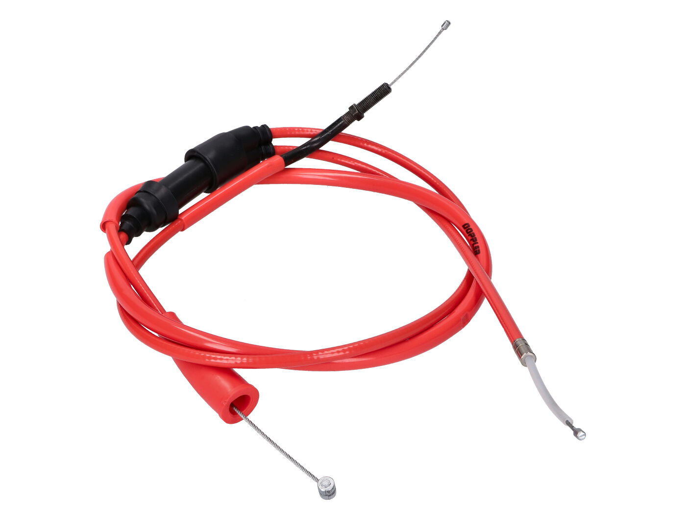 Gazo trosas Doplerio PTFE raudonas, skirtas Derbi Senda DRD X-Treme 11-, DRD Racing 11-, Aprilia RX 50, SX 50 11-, Gilera RCR, SMT 11-
