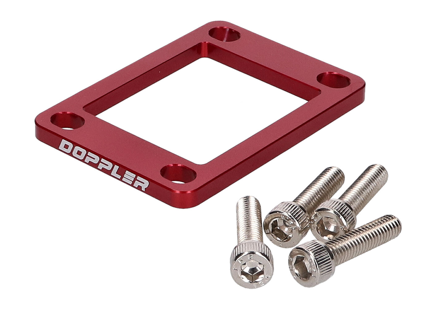 įsiurbimo kolektoriaus tarpinė Dopleris 5 mm raudonas, skirtas Minarelli AM, Derbi EBE, EBS, D50B