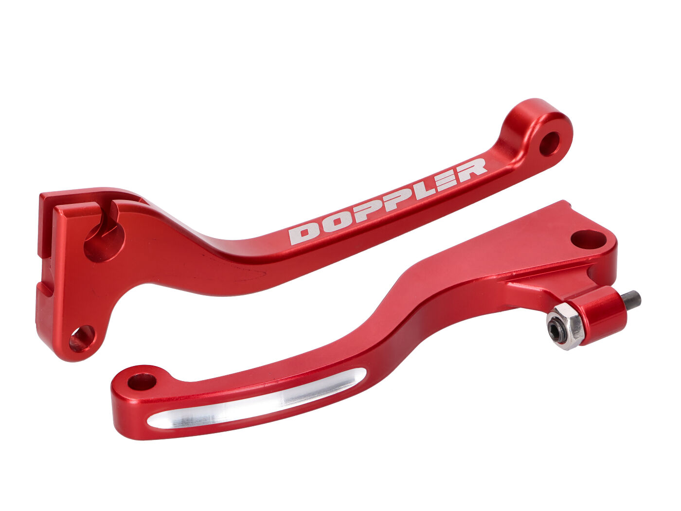 stabdžių ir sankabos svirties komplektas Doplerio CNC raudonas, skirtas Sherco SE, SM 11- (su J.Juan stabdžiu)